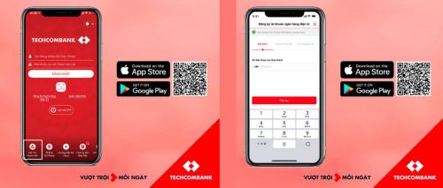 Bước 1: Tải Techcombank mobile để đăng ký tài khoản Techcombank online